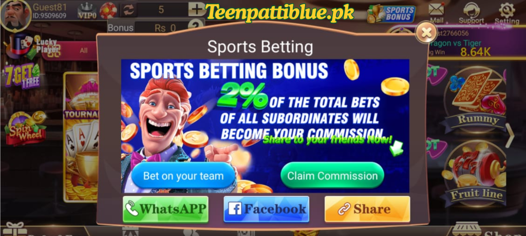 3patti blue game earn free bonuses